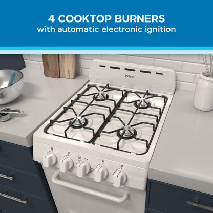 Avanti 20" Gas Range Oven - GRO20P0W