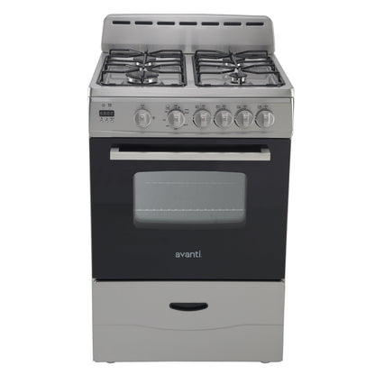 Avanti 24" Compact Gas Range Oven - GR2414CW