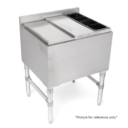 John Boos UBIB-1824 Slim Line Underbar Ice Bin / Cocktail Unit - JBUBIB1824