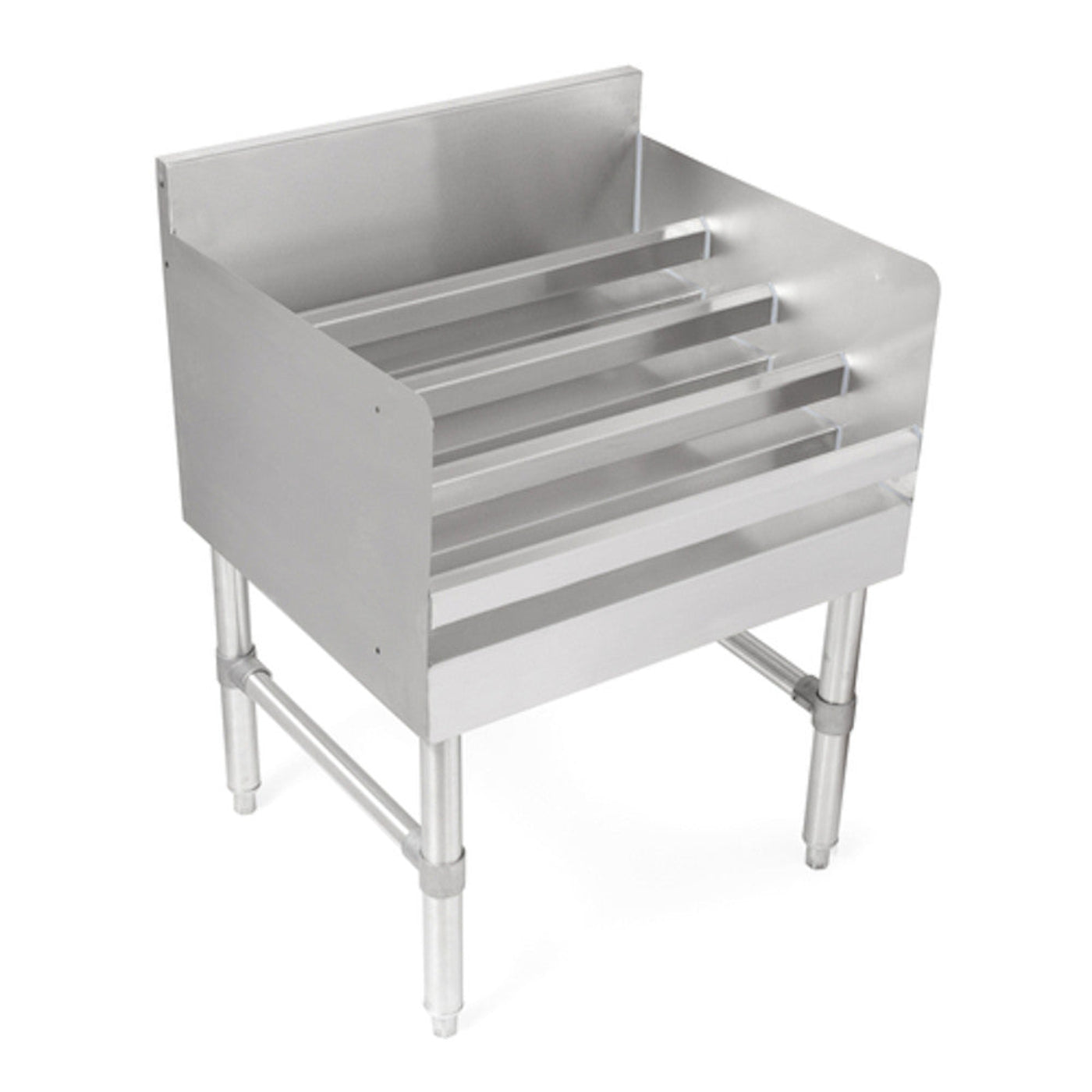 John Boos UBLD-2124 4-Step Underbar Liquor Bottle Display - JBUBLD2124