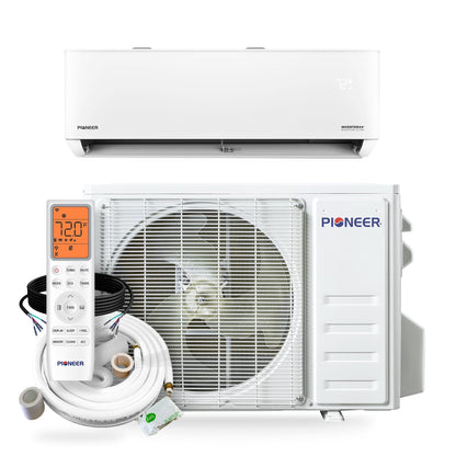 Pioneer Quantum Ultra 9,000 BTU 23 SEER2 115V High-Wall Ductless Energy-Star Mini-Split Air Conditioner Inverter Heat Pump Full Set - WYT009ALSI24RL-10S