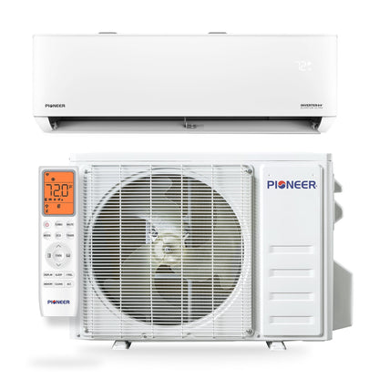 Pioneer Quantum Ultra 9,000 BTU 23 SEER2 230V High-Wall Ductless Energy-Star Mini-Split Air Conditioner Inverter Heat Pump Full Set - WYT009GLSI24RL-10S