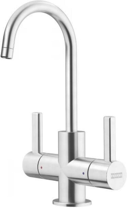 FRANKE UNJHC304 Franke 8.75-In Double Handle Hot and Cold Water Filtration Faucet In Stainless Steel,  - UNJHC304