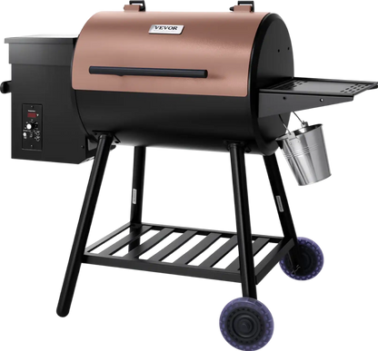 Richell Vevor Wood Pellet Grill Smoker 500°F Max Temp 456 Sq.in Cooking Area New - KLYXLLS456SQGVKANV1