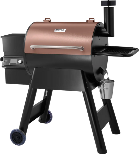 Richell Vevor Wood Pellet Grill Smoker 500°F Max Temp 575 Sq.in Cooking Area New - KLYXLLS575SQV881IV1