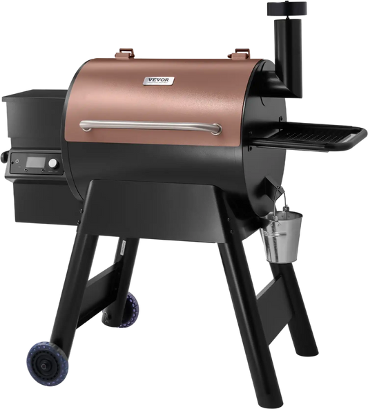 Richell Vevor Wood Pellet Grill Electric Smoker 575 Sq. In. with WiFi Control 500°F Max Temperature New - KLYXLSCLS57546YSFV1