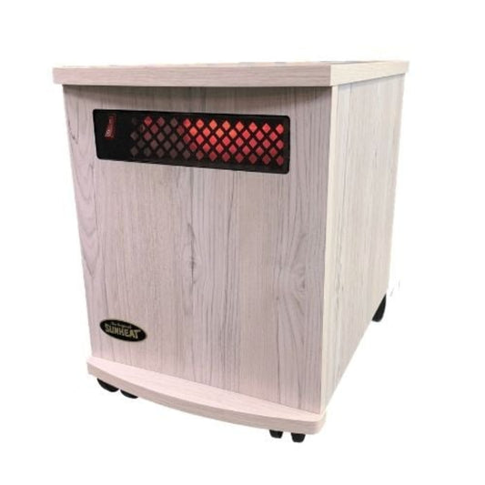 SunHeat Original SUNHEAT Made in the USA Infrared Heater – USA1500-M White Painted Wood - 150100009