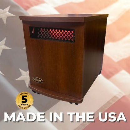 Sunheat Original Sunheat USA1500-M Electric Portable Infrared Heater - Cherry - 150910001