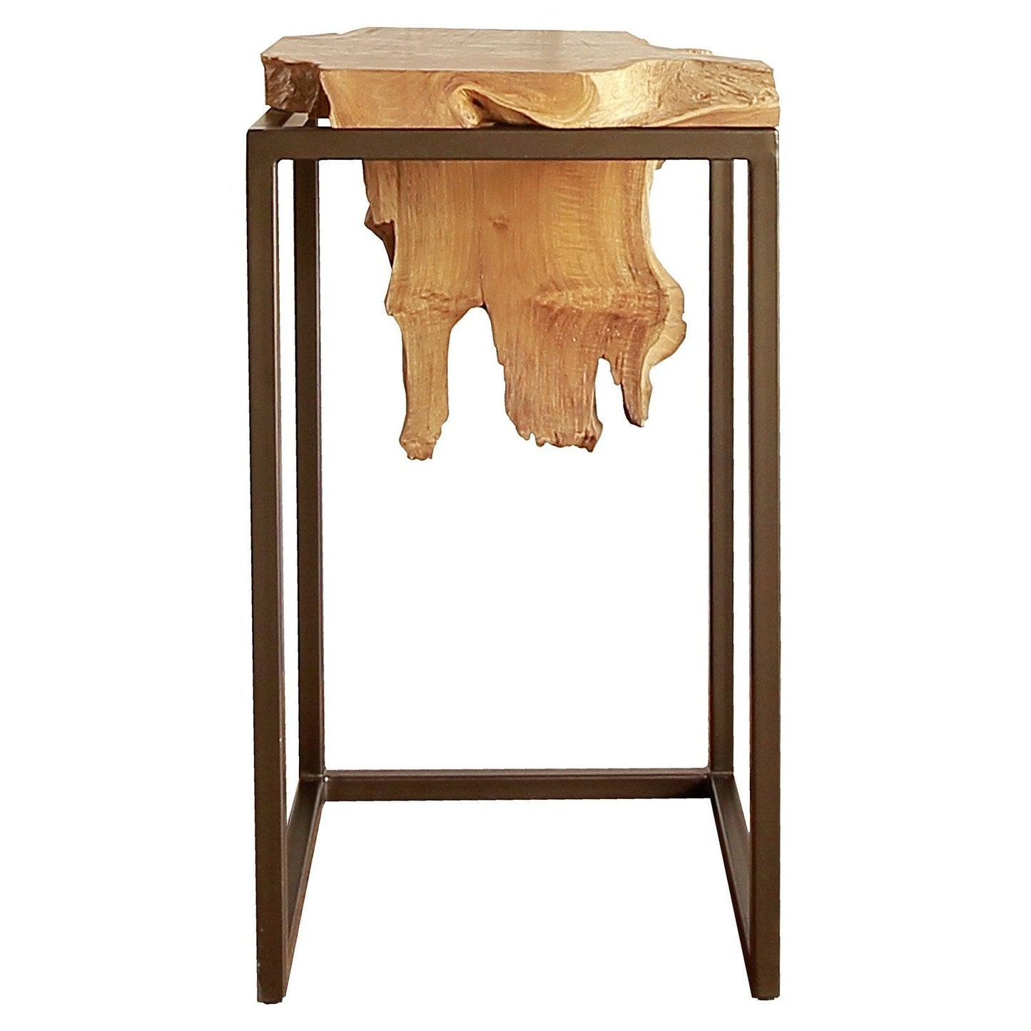 New Pacific Direct Jansen Reclaimed Teak Root Side/ End Table, Natural 9600029