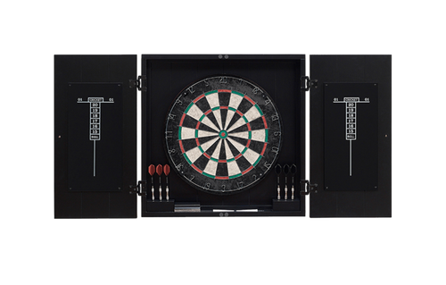 American Heritage Vienna Dartboard Cabinet (Black) - E300813