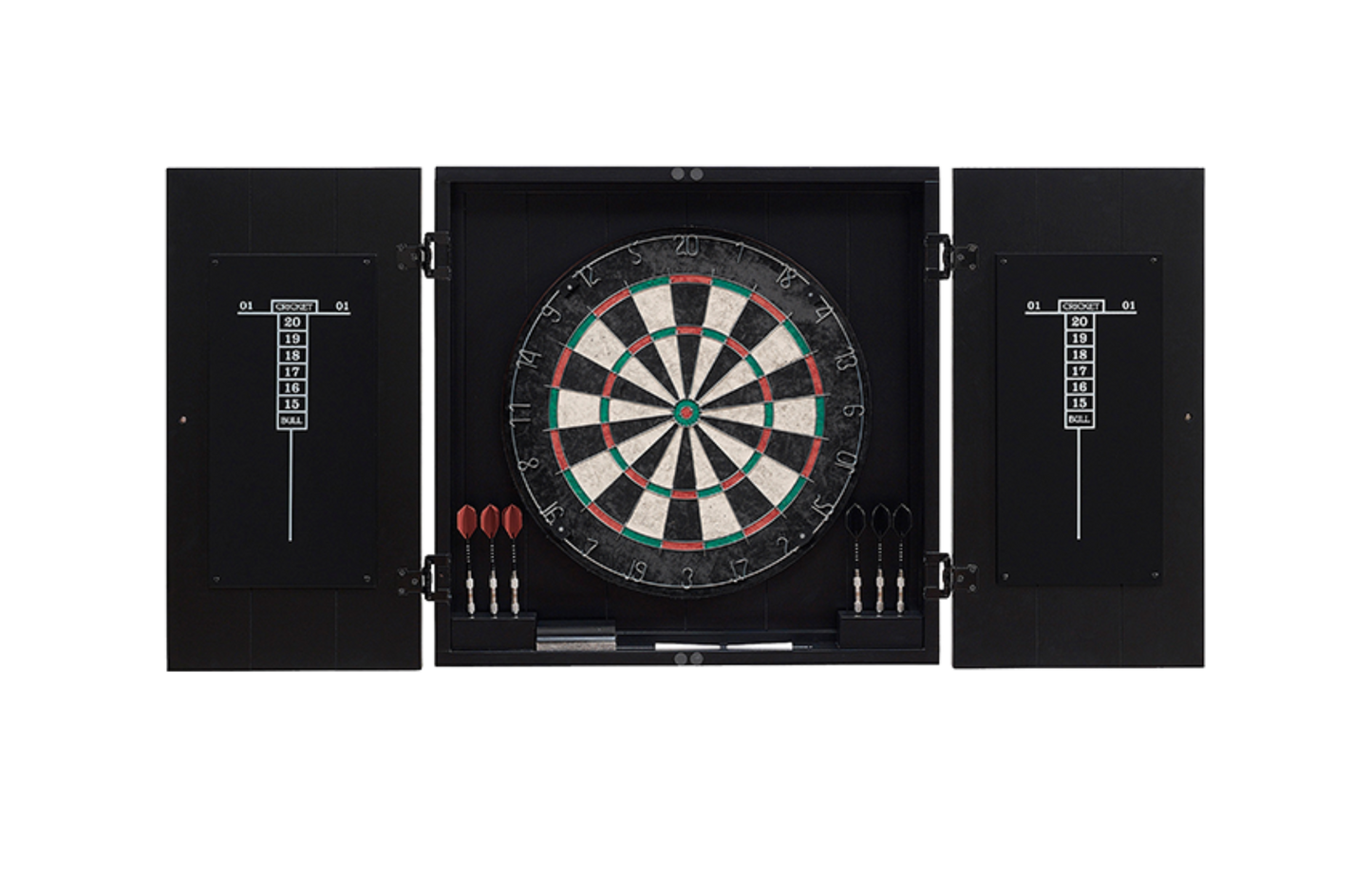 American Heritage Vienna Dartboard Cabinet (Black) - E300813
