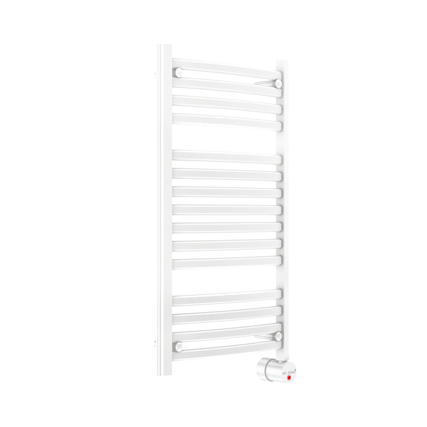Mr. Steam 13-Bar Wall Mounted Electric Towel Warmer with Digital Timer in White - W236TWH