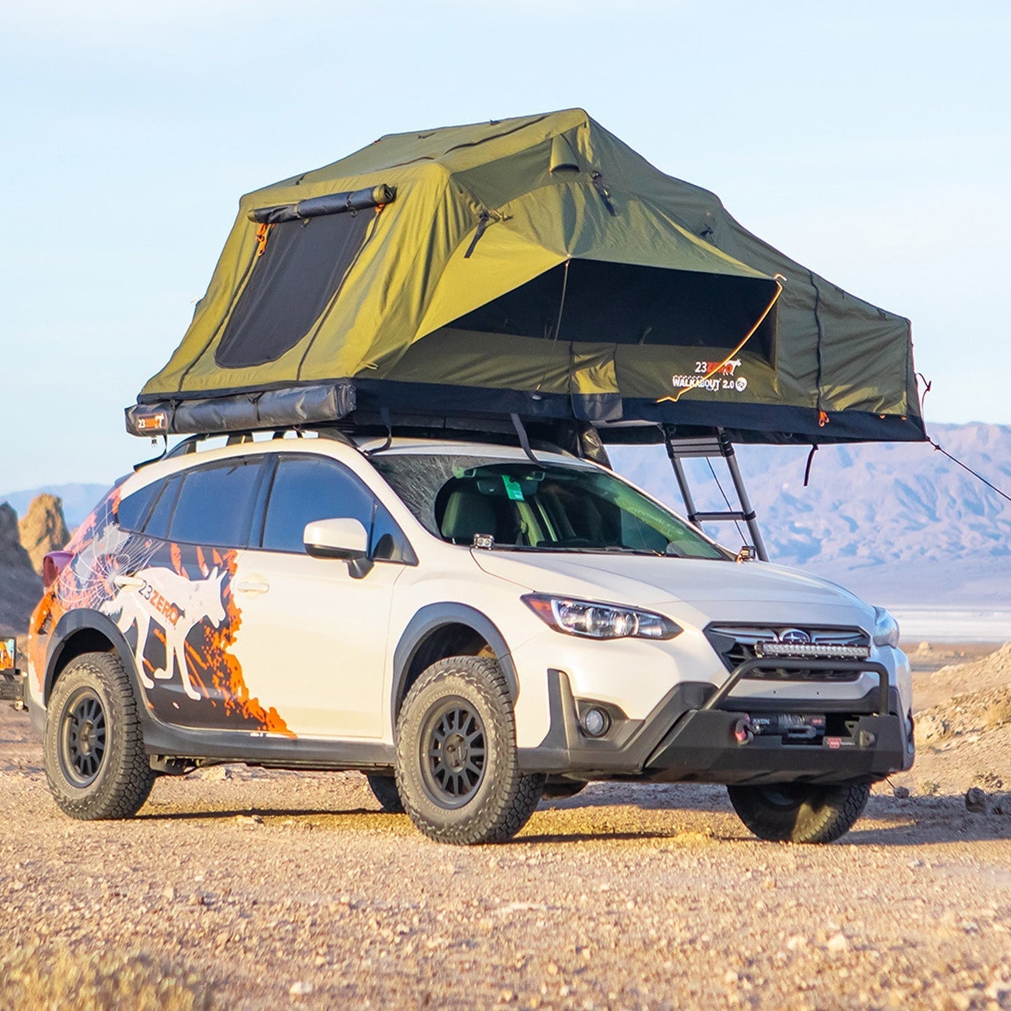 23ZERO Walkabout 62" 2.0 3-Person Roof Top Tent - 230WA6220