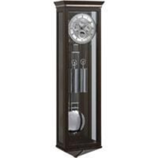 Kieninger Clocks Charleston  Weight Regulator Wall Clock, Calendar, Moonphase, Gong Strike, Walnut - WR 2547-22-01