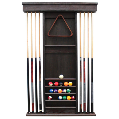 Playcraft Premium Hardwood Billiard Wall Rack - ACWR8AWGY