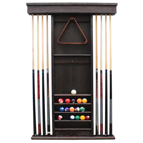 Playcraft Premium Hardwood Billiard Wall Rack - ACWR8AWGY
