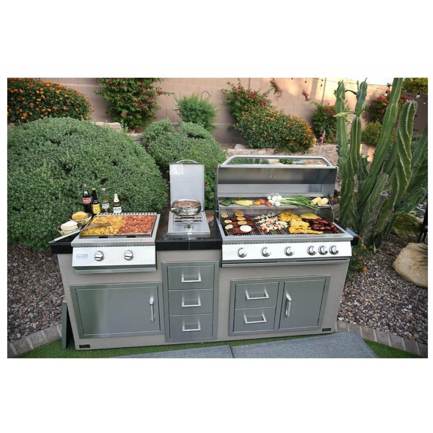 KOKOMO Built-In 22 Inch Griddle Teppanyaki Gas Grill - KO-GRDL22