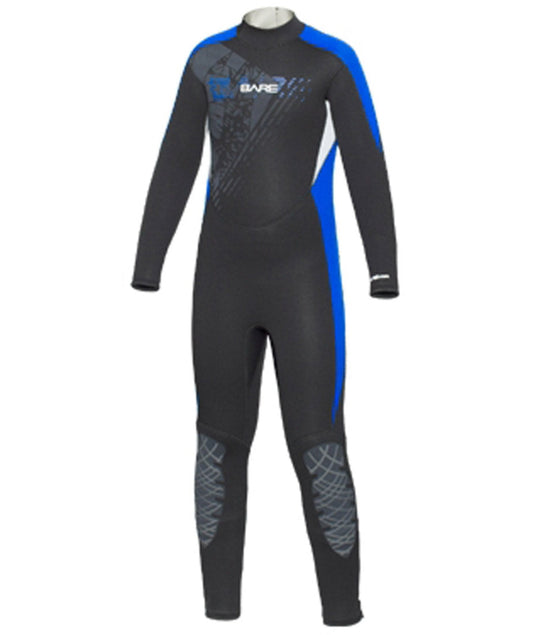 Zeagle Bare Junior Manta 7/6mm Wetsuit Youth Wetsuit - WET285 BLU-08