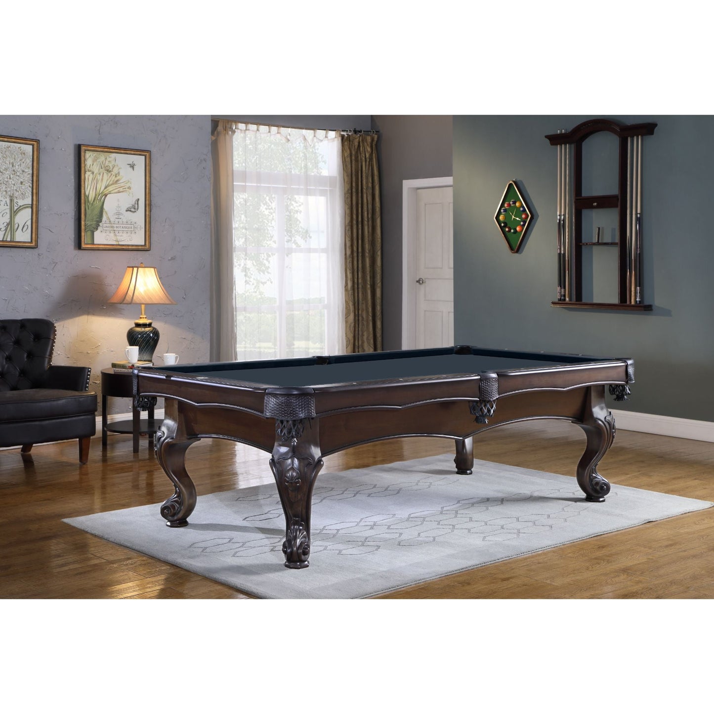 Playcraft Wheaton 8' Slate Pool Table - PTWHEBRI08