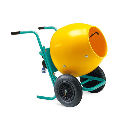 Imer Wheelman II Portable Concrete Mixer with Poly Drum - 1105421