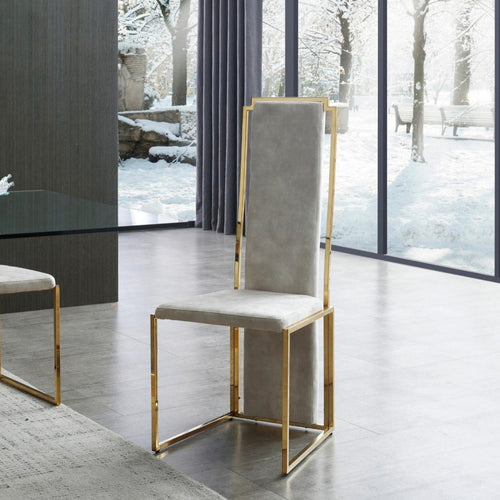 Whiteline Mods - Sumo Dining Chair DC1658F-BEI - DC1658F-BEI