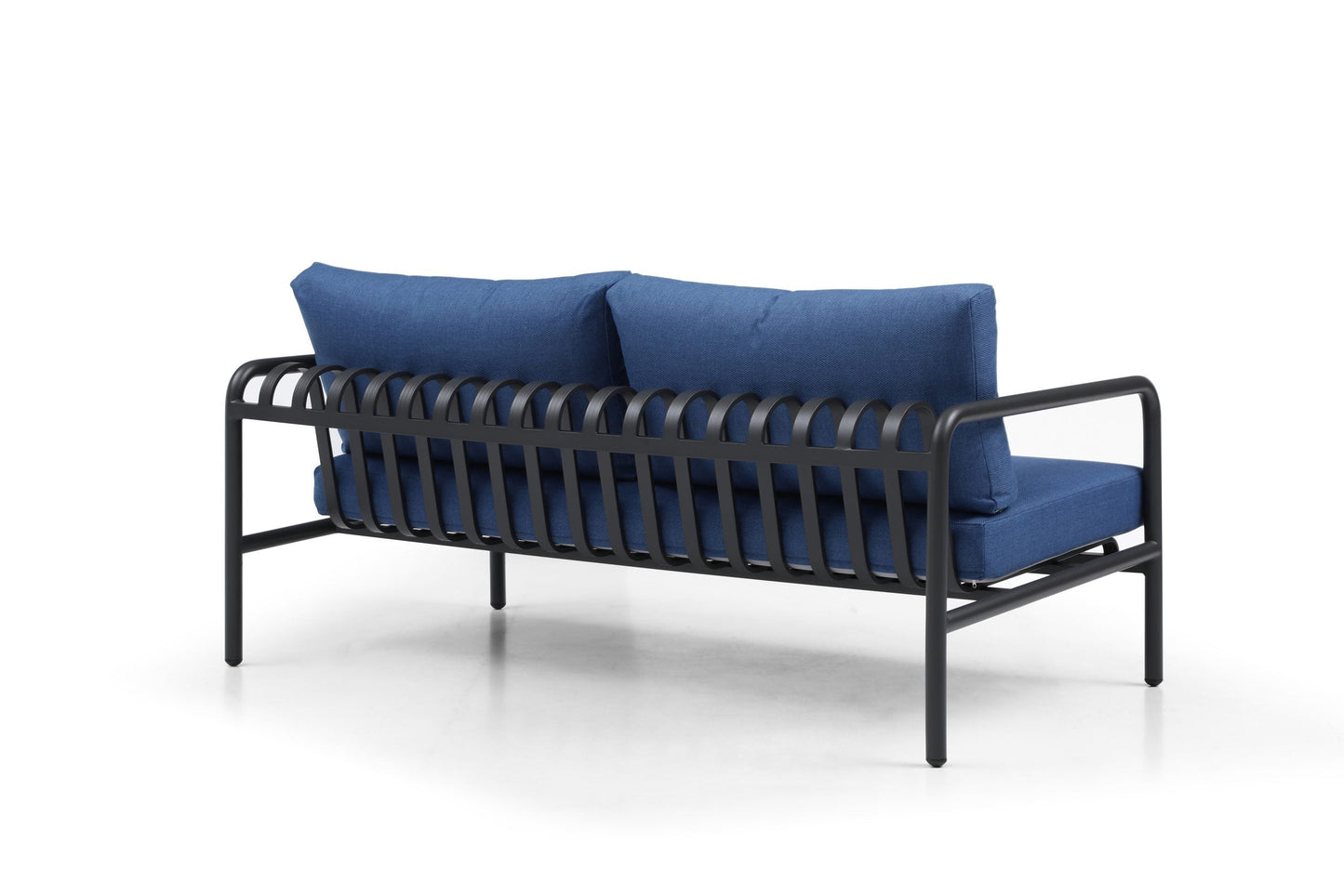 Whiteline Modern Living  Andrea 4-Pieces Outdoor Lounge Set in Blue Color - COL1833-BLU