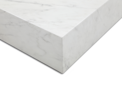 Whiteline Modern Living Cube Rectangle Coffee Table in White Color - CT1667R-WHT