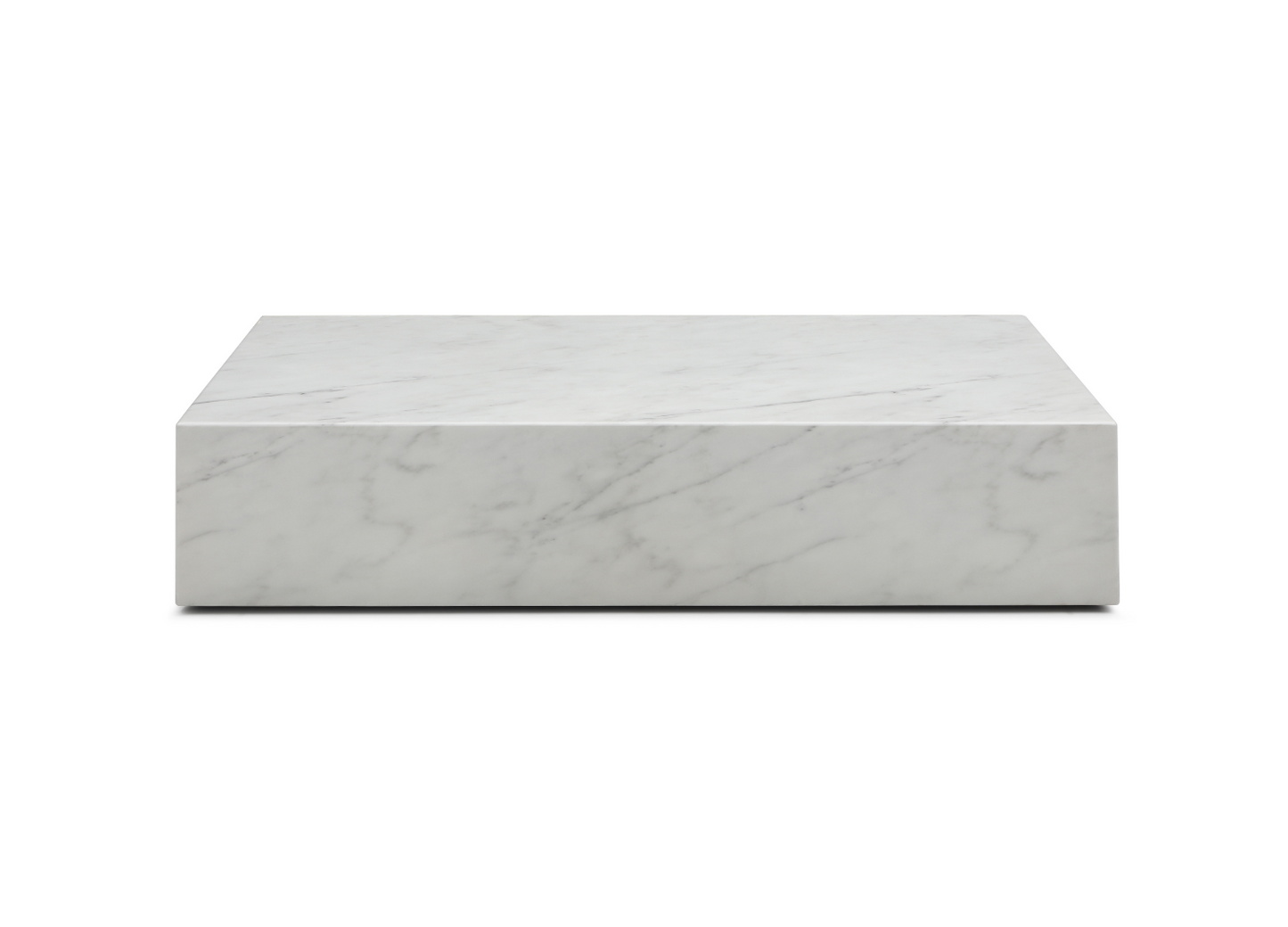 Whiteline Modern Living Cube Rectangle Coffee Table in White Color - CT1667R-WHT