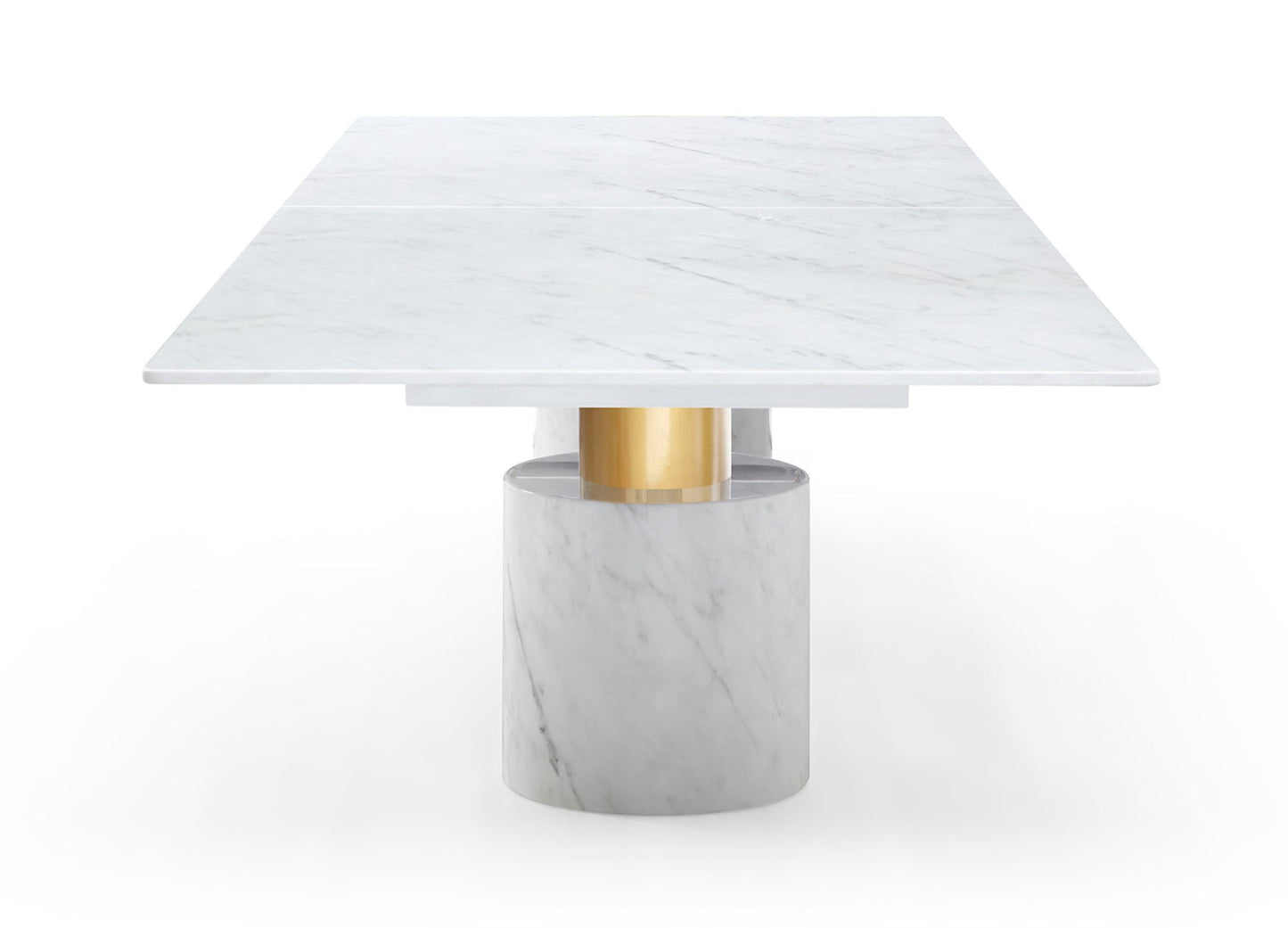 Whiteline Modern Living Geneva Extra Large Dining Table Cylinder -DT1640XL-GLD