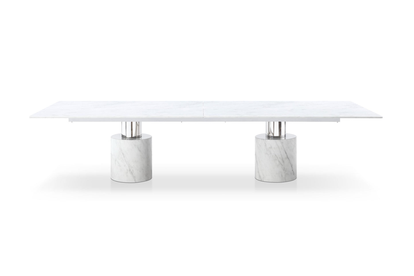 Whiteline Modern Living Geneva Extra Large Dining Table Cylinder -DT1640XL-GLD
