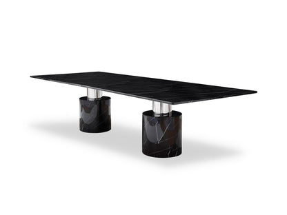 Whiteline Modern Living Geneva Extra Large Dining Table Cylinder -DT1640XL-GLD