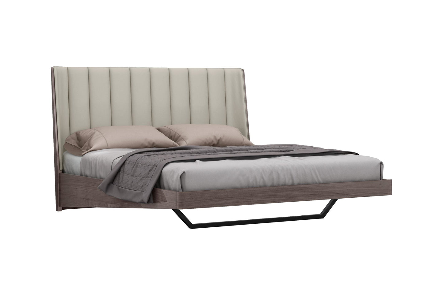 Whiteline Mods -  Berlin Bed King - BK1754-CNUT/LGRY
