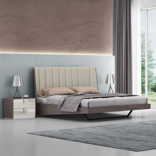 Whiteline Mods -  Berlin Bed King - BK1754-CNUT/LGRY