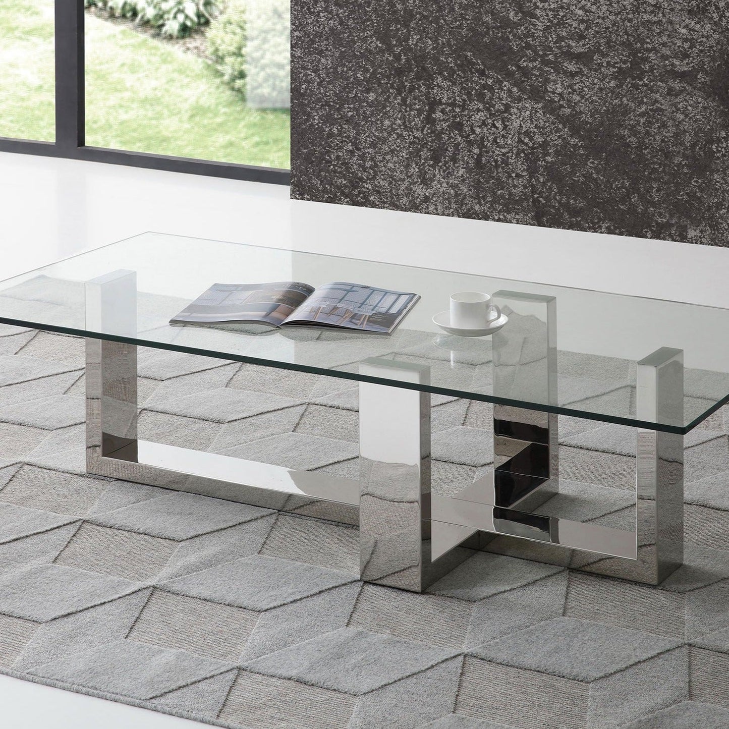 Whiteline Mods - Clear  Blake Coffee Table -  CT1439- Clear