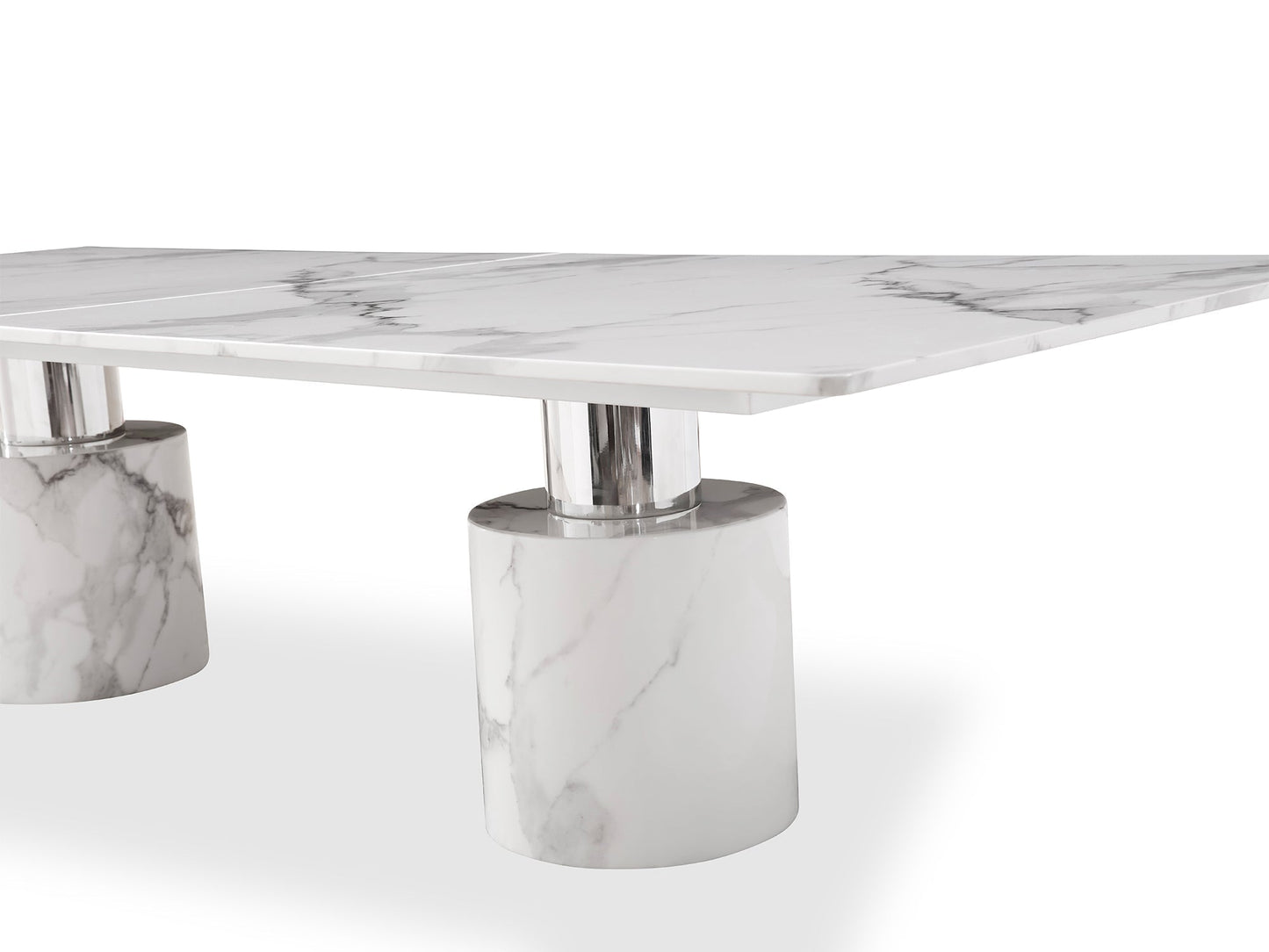 Whiteline Modern Living Geneva Large Dining Table - DT1640XL