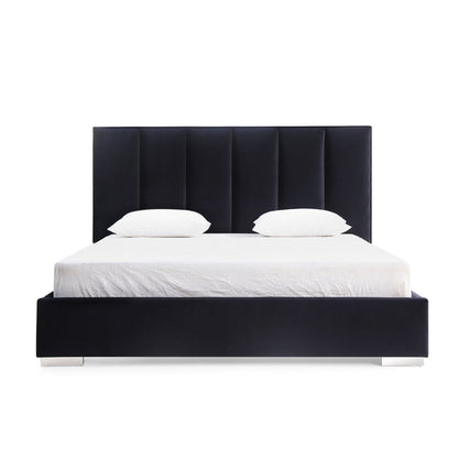 Whiteline Mods - Velvet Queen Bed BQ1655 - BQ1655-WHT