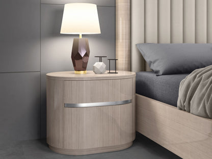 Whiteline Modern Living Waves Nightstand - NS1753