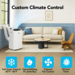 Whynter ARC-1280WX Smart Portable Air Conditioner NEX Inverter 13000 BTU (10000 BTU SACC) Dual Hose Cooling