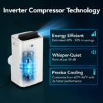Whynter ARC-1280WX Smart Portable Air Conditioner NEX Inverter 13000 BTU (10000 BTU SACC) Dual Hose Cooling