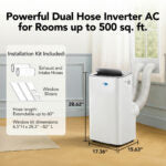 Whynter ARC-1280WX Smart Portable Air Conditioner NEX Inverter 13000 BTU (10000 BTU SACC) Dual Hose Cooling