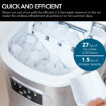 Whynter IMC-270MS Compact Portable Ice Maker 27 lb capacity – Metallic Silver