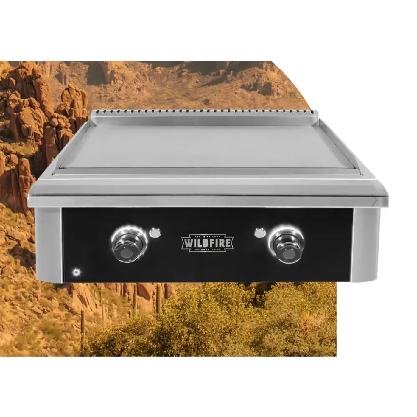 Wildfire 30 Inch Ranch Pro Stainless Steel Built-In Griddle - WF-PRO30GRD-RH-LP
