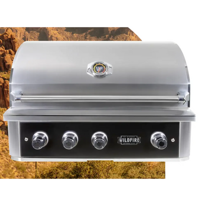 Wildfire 36 Inch Ranch Pro Stainless Steel Built-In Gas Grill - WF-PRO36G-RH-LP