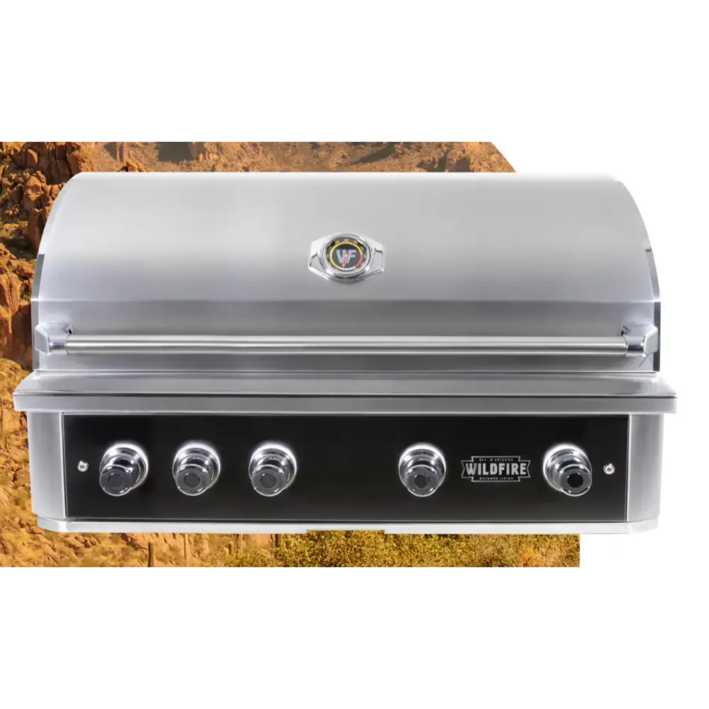 Wildfire 42 Inch Ranch Pro Stainless Steel Built-In Gas Grill  - WF-PRO42G-RH-NG