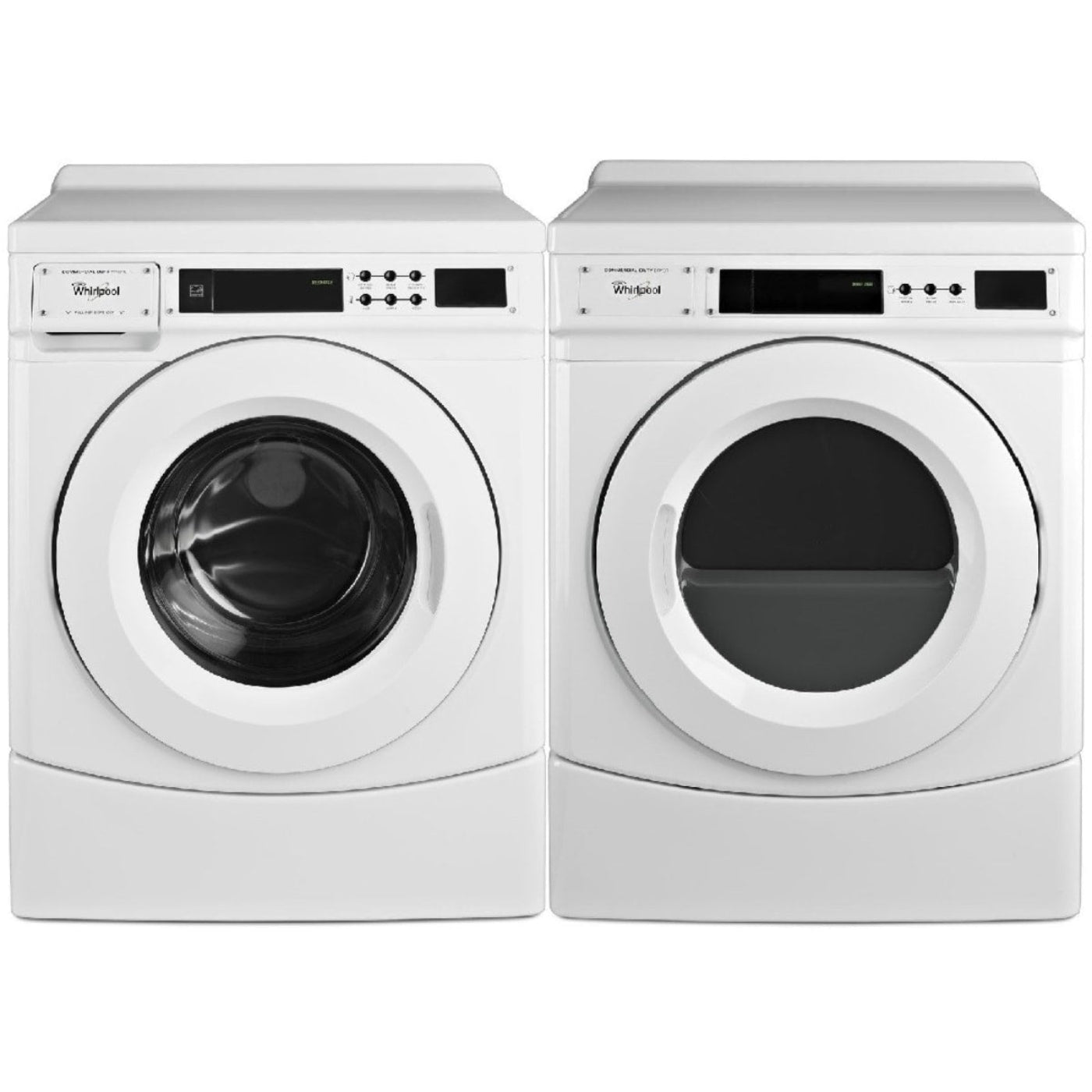Whirlpool 27 Inch Front Load Washer & Whirlpool 27 Inch Electric Dryer - CHW9160GW