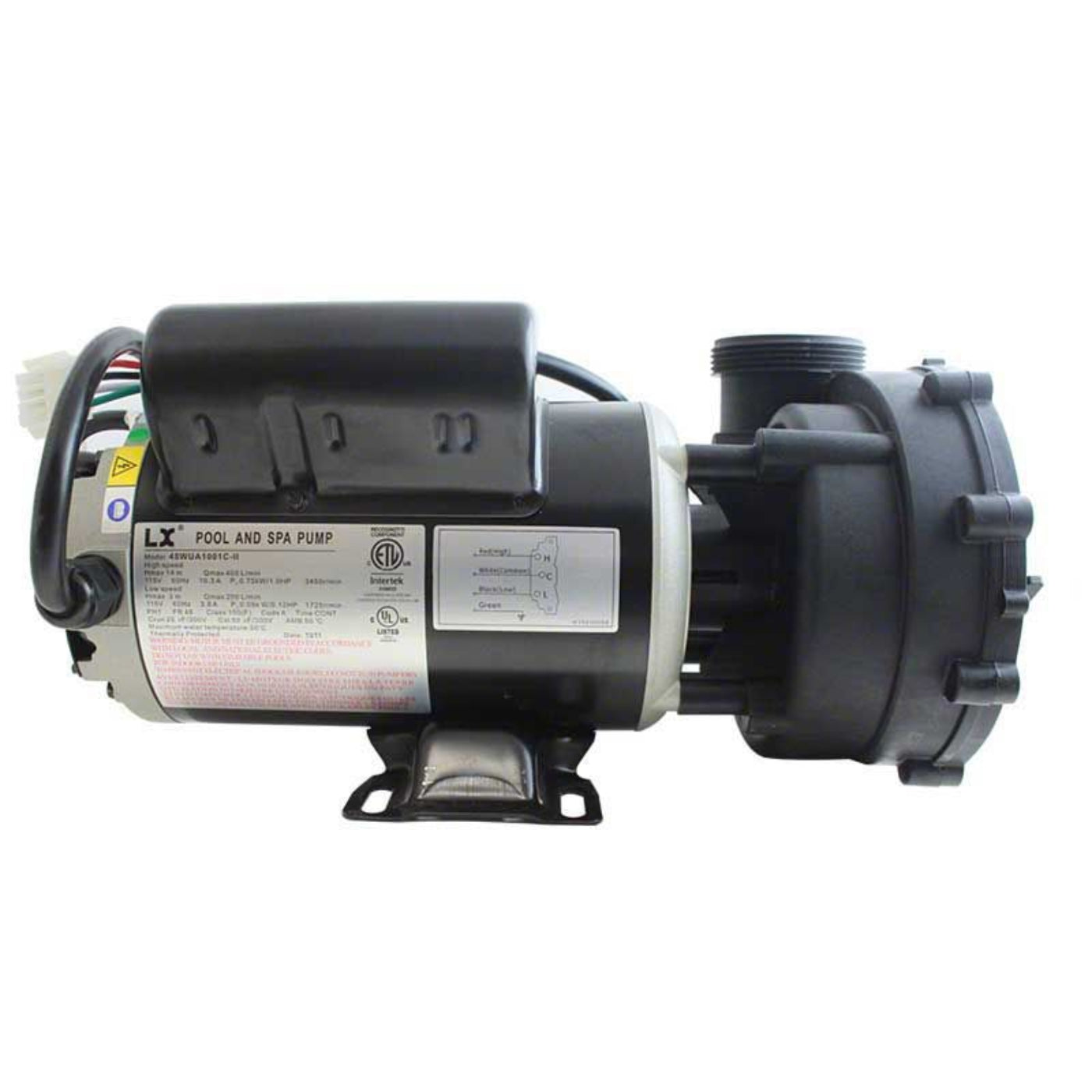MASTER SPAS Pump, 10.8 Amp 2 Spd 120v
