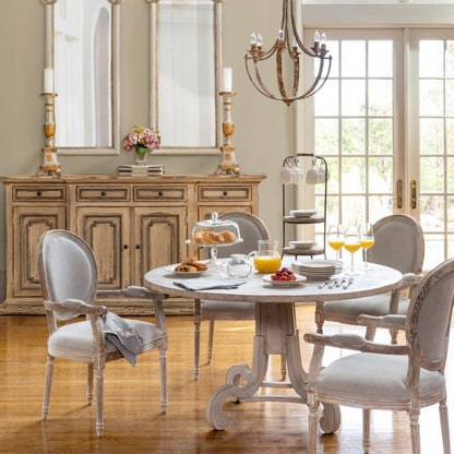 Park Hill Collection Vestibule Full-Length Carved Wood Mirror - Elegant Rustic Design for Glamorous Home Décor -  EWI26161