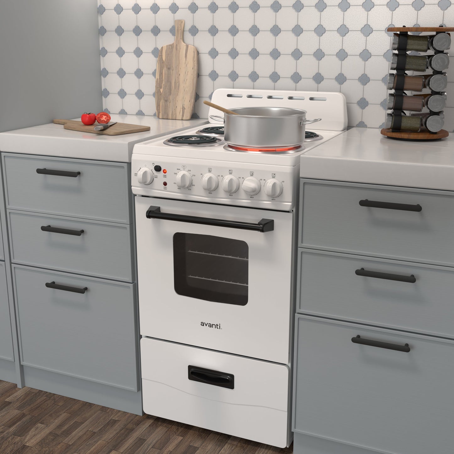 Avanti 20" Electric Range Oven with Framed Glass Door - ERU200P3S