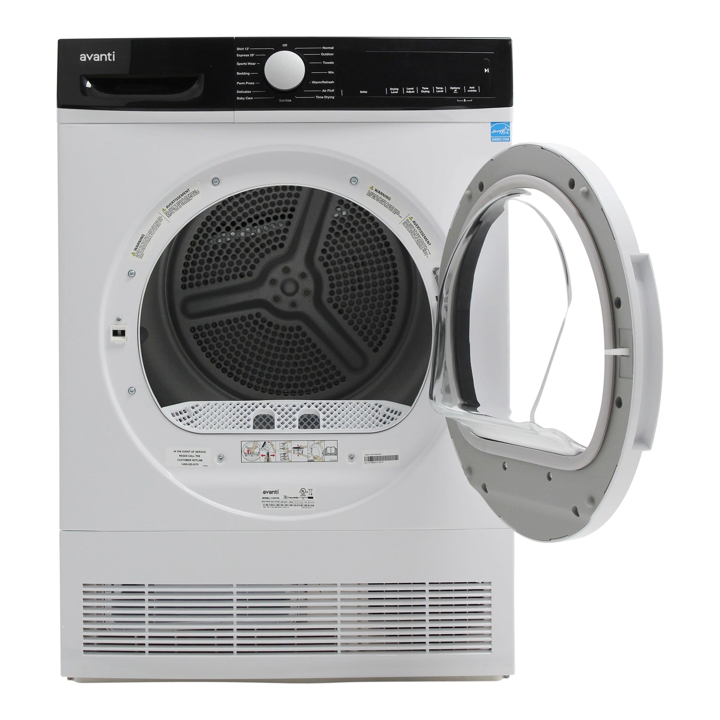 Avanti Front Load Clothes Dryer - FLD40V0W