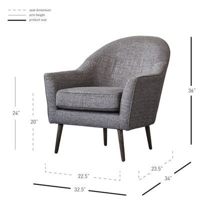 New Pacific Direct Duncan Fabric Accent Chair 9900024-331